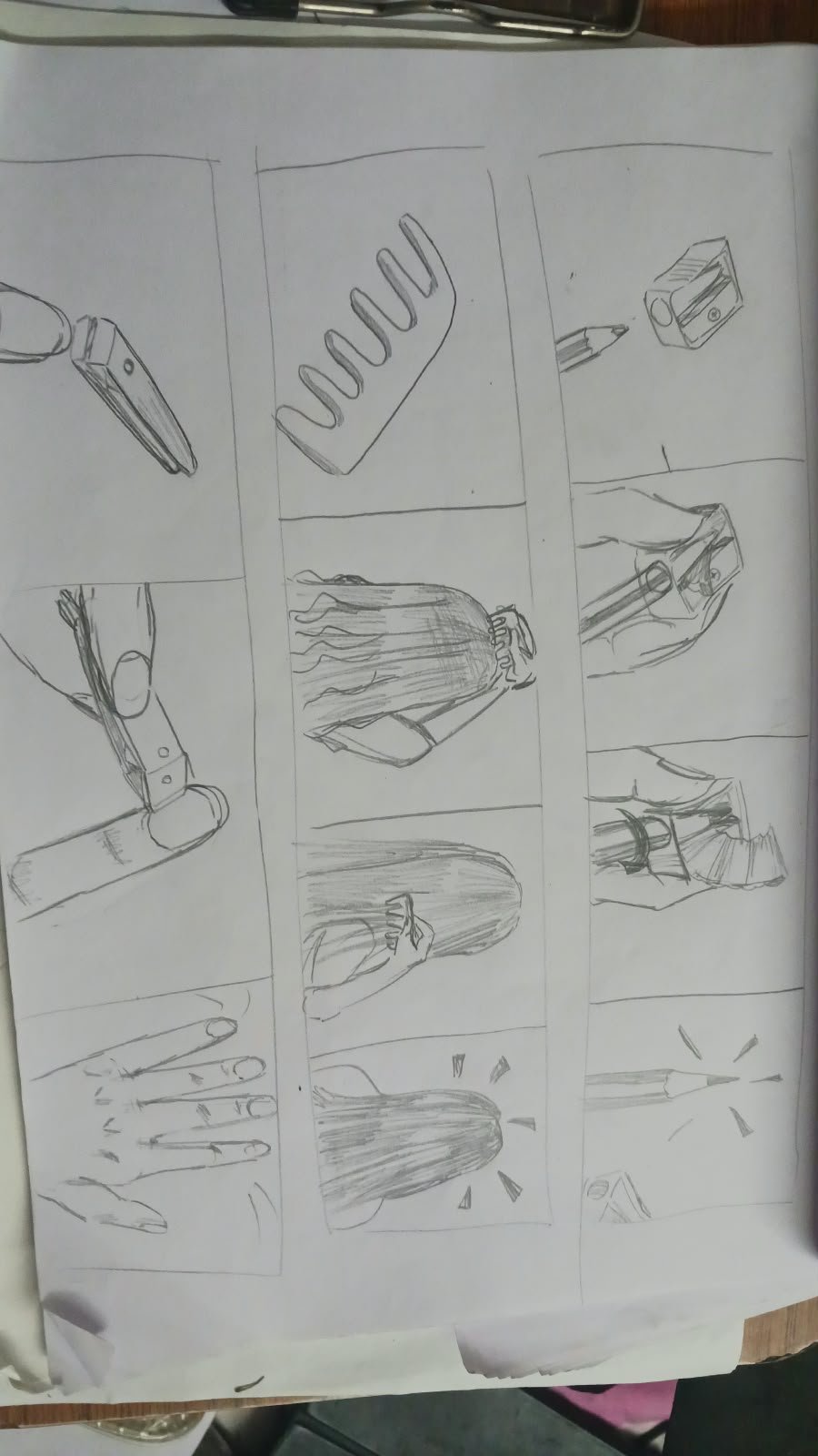Student sketch for NID 2023 Part B “Visual Instruction Manual” by Just Art.