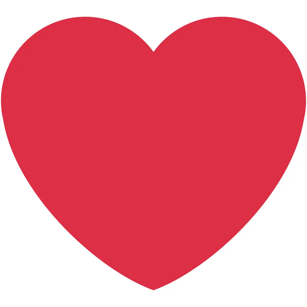 A plain red heart emoji.