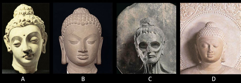 Which of the sculpture(s) given below belong(s) to the Gandhara style?