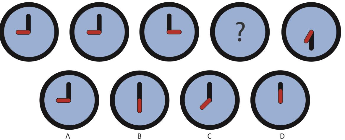 Identify the option that will replace the question mark.