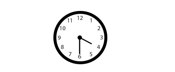 The hour hand of a particular clock moves at half the speed, and the minute hand at 6 times the speed of a regular clock. If this strange clock matches time with the regular clock at 12 noon, what is the actual time when the strange clock next looks as shown below?