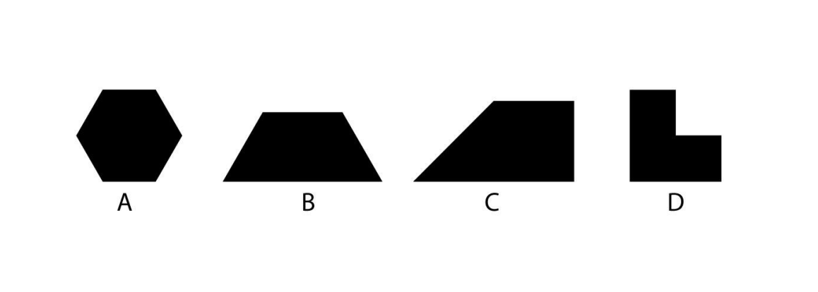 Rep-tile is a shape that can be dissected into smaller copies of the same shape without leaving any remainder. For example a square can be cut into various numbers of smaller copies of square shape. If no flip is allowed, which of the options is/are rep-tiles?