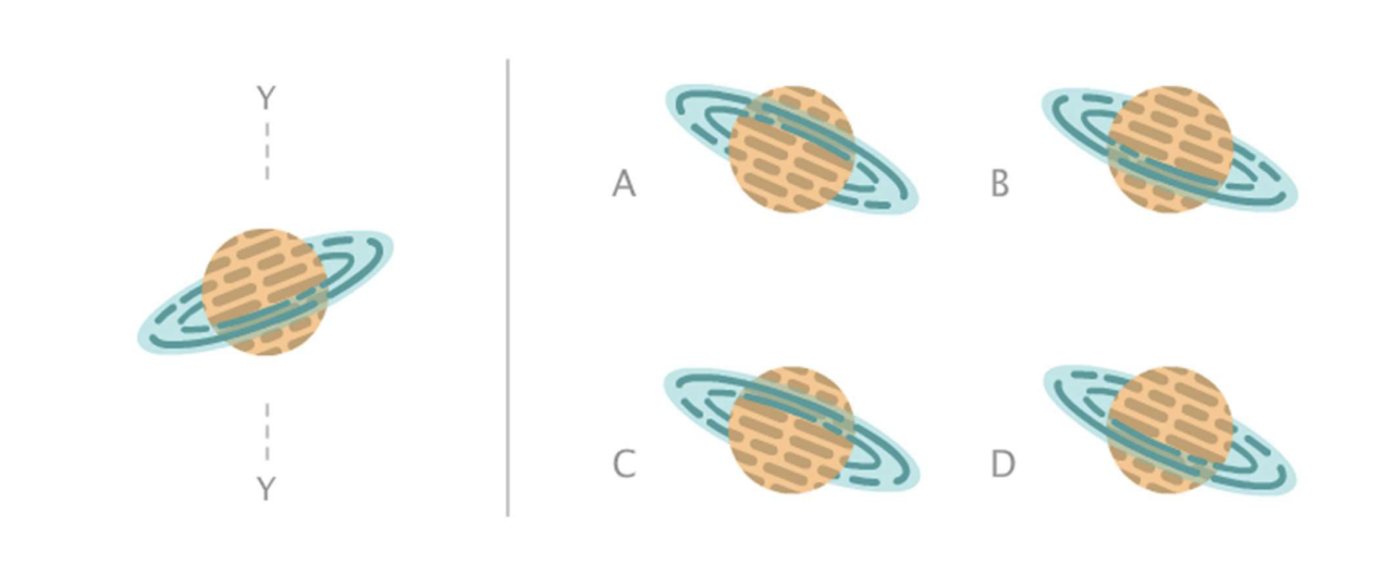 If the image on the left is flipped horizontally (about Y-axis), and then rotated 180 degrees, what will be the resulting image?