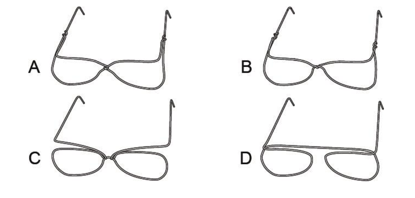 Which of the options has / have been created by using only a single wire?